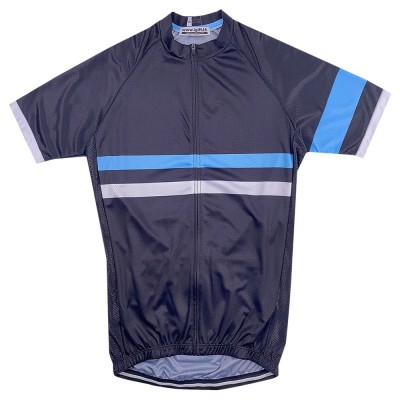 Custom-made short-sleeved cycling shirts Personally designed black quick-drying moisture-wicking road cycling cycling shirts store SKCSCP005 45 degree
